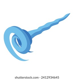 Blue beam shot icon isometric vector. Blaster firearm. Ray energy