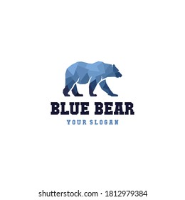 Blue Bear Logo Design Template