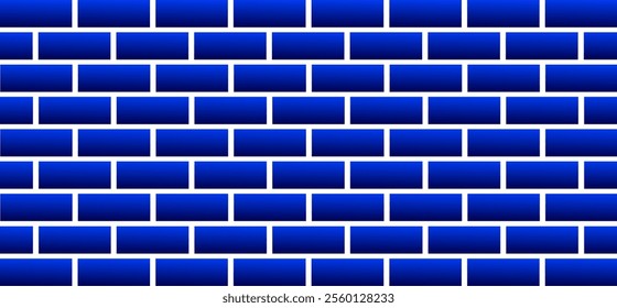 Blue beautiful brown block brick wall pattern texture background vector illustration eps10.