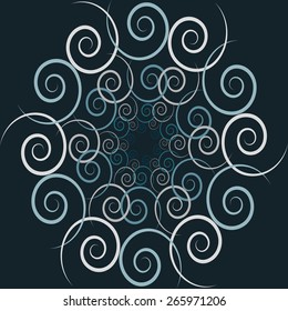 Blue beautiful element