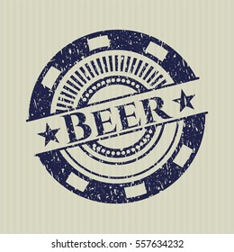 Blue Beer distress rubber texture