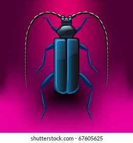 Blue beetle - vector file