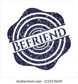  Blue Befriend rubber grunge texture seal