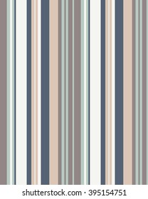 Blue, beige, brown stripes. Vector Seamless Pattern.