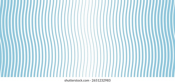Patrón transparente de líneas onduladas diagonales azules y beige. Fondo de rayas líquidas abstractas de Vector simple. Textura groovy funky con ondas diagonales