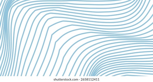 Patrón transparente de líneas onduladas diagonales azules y beige. Fondo de rayas líquidas abstractas de Vector simple. Textura groovy funky con ondas diagonales, Formas fluidas, flujo. Diseño decorativo repetido con estilo