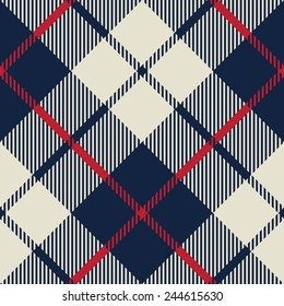 blue and beige fabric texture diagonal pattern seamless vector illustration