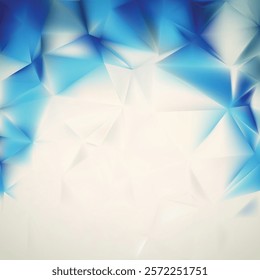 Blue Beige Geometric Polygon Background