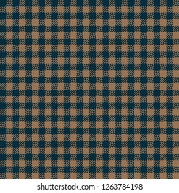 Blue and beige lumberjack seamless pattern background
