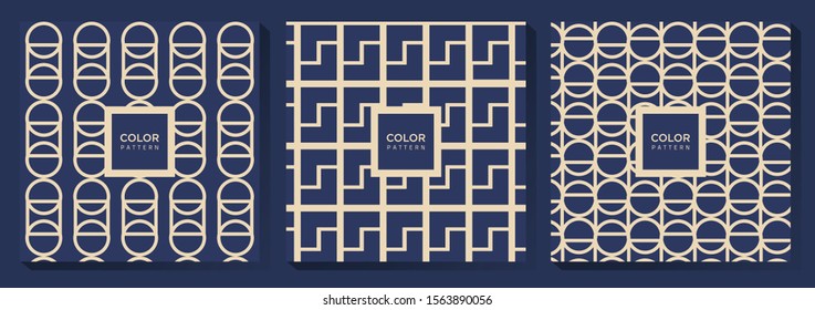 Blue and Beige Pattern Design