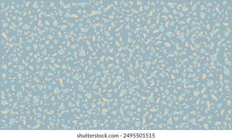 Blue and beige vector celebration confetti organic background design