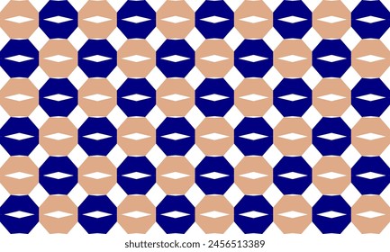 blue beige and white texture, two tone blue diamond checkerboard repeat pattern, replete image, design for fabric printing, cross symbol, hexagon