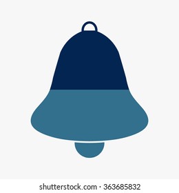 Blue Bell icon, vector illustration