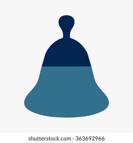 Blue Bell icon, vector illustration