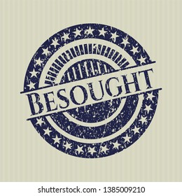 Blue Besought distressed rubber grunge texture stamp