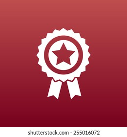 blue best of badge with ribbon icon award  champion label