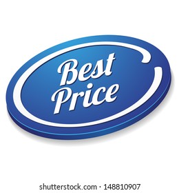 Blue best price button