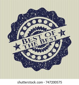 Blue Best of the Best with rubber seal texture