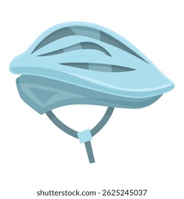 Capacete azul de bicicleta que garante a segurança e a proteção dos ciclistas durante a condução
