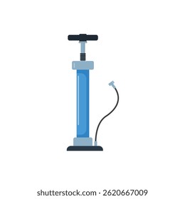 Blue bicycle pump icon design
