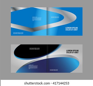Blue Bi-Fold Brochure Design
