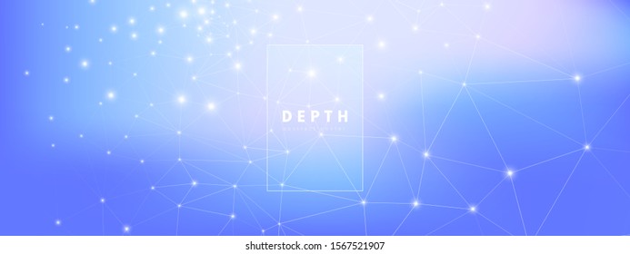 Blue Big Data Center. Technology Pattern. Light Triangular Architecture. Geometric Poster. Big Data Social. Magic Technology Future. Light Triangles Abstract. 3d Minimal Connection. Big Data Blue.