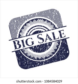 Blue Big Sale distress rubberBlue Big Sale distress rubber seal with grunge texture grunge texture stamp