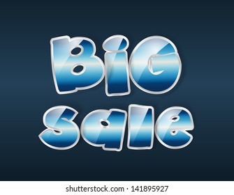 blue big sale sign
