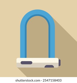 Cerradura azul de la bici que asegura una bicicleta, enfatizando la seguridad y la seguridad