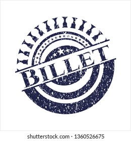 Blue Billet distress grunge stamp