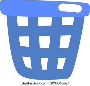 Cubierta azul, ilustración, vector, sobre un fondo blanco.