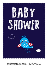 blue bird baby shower