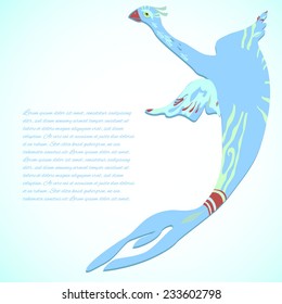 Blue bird background