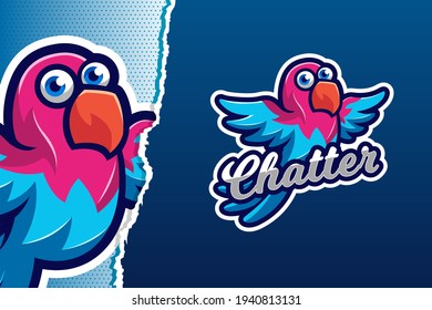 The Blue Bird E-sports Game Logo Template