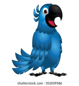 Blue Bird - Friendly Rio Cartoon Vector