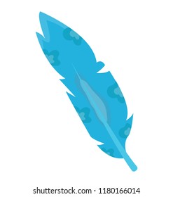 
Blue bird having feather known as blue feather 
