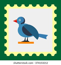 Blue bird icon