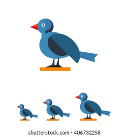 Blue bird icon