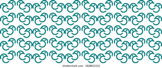 the blue bird pattern design