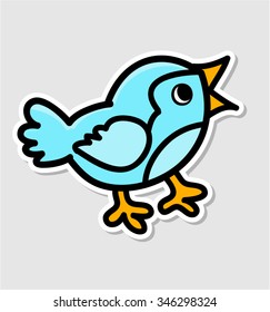 Blue Bird Sticker