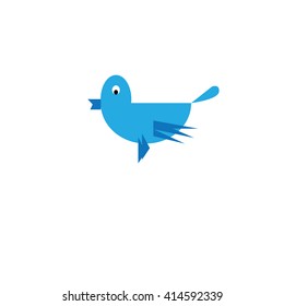 blue bird - vector illustrator