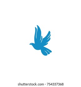 blue bird vector logo