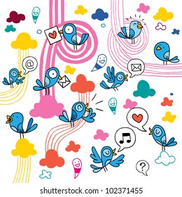 blue birds