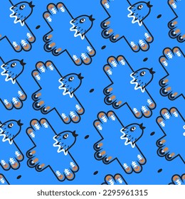 pájaros azules en el cielo azul
