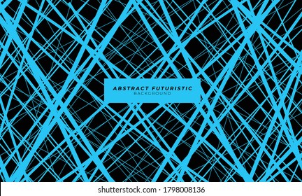 Blue black Abstract background. Banner business design template. vector illustration