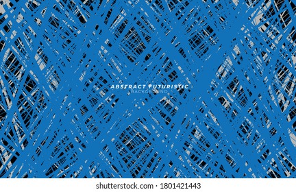 Blue Black Abstract background. Banner business design template. vector illustration