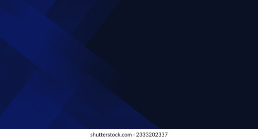 Blue black abstract background geometry shine and layer element vector for presentation design. Suit for business, corporate, institution, party, festive, seminar, and talk