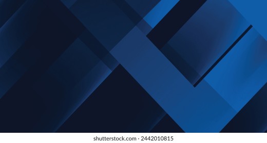 Blue black abstract background geometry shine and layer element vector for presentation design. Suit for business, corporate, institution, party, festive, seminar, and talks