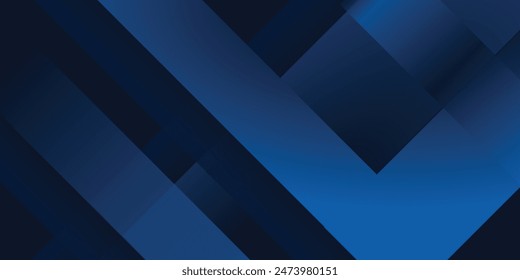 Blue black abstract background geometry shine and layer element vector for presentation design. Suit for business, corporate, institution, party, festive, seminar, and talks