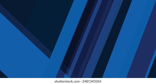 Vector de elementos de capa y brillo de geometría abstracta de fondo azul y negro para el diseño de presentaciones. Traje para negocios, corporativos, instituciones, fiestas, festivos, seminarios y charlas